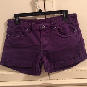 Blank NYC Purple Denim Shorts