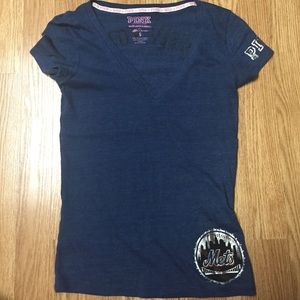PINK Victorias Secret Mets baseball shirt