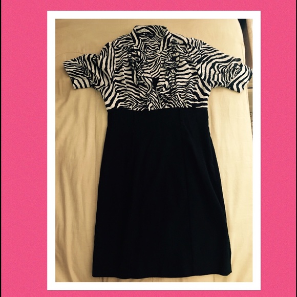Zebra print dress