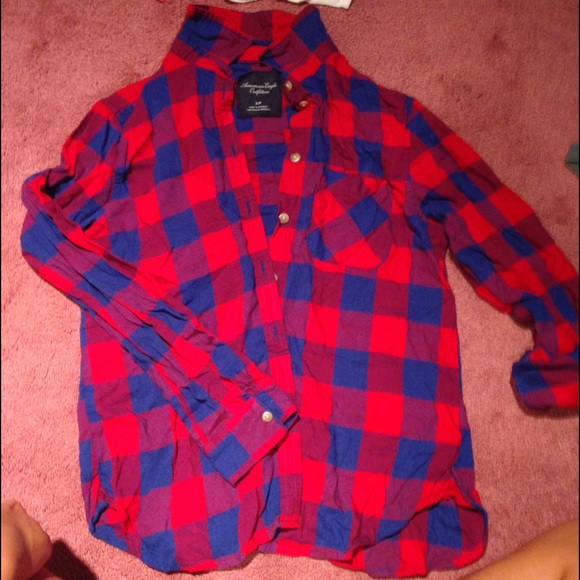 checkered "flannel" top