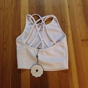 NEW ASOS White Crop Top