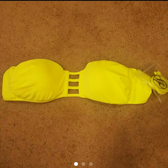 BNWT VS caged bandeau bikini top