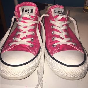 Bright Pink Converses (Men's 7/Women's 9)