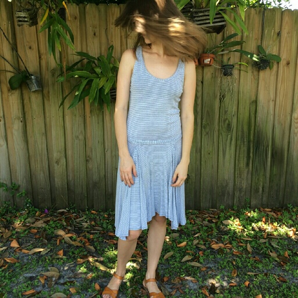 Max Studio Specialty Products Flowy Striped Dress