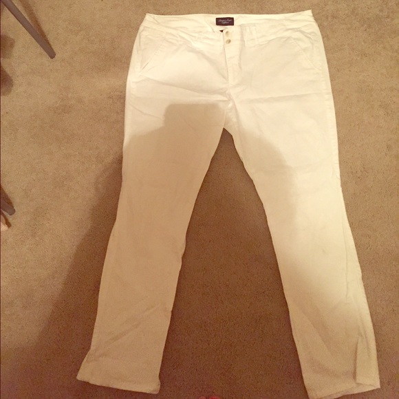 American Eagle White Artist Pants