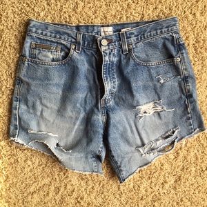 vintage Calvin Klein cutoff denim blue jean shorts