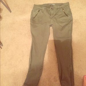 Army Green Skinny Pants