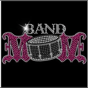 Rhinestone band mom T-shirt