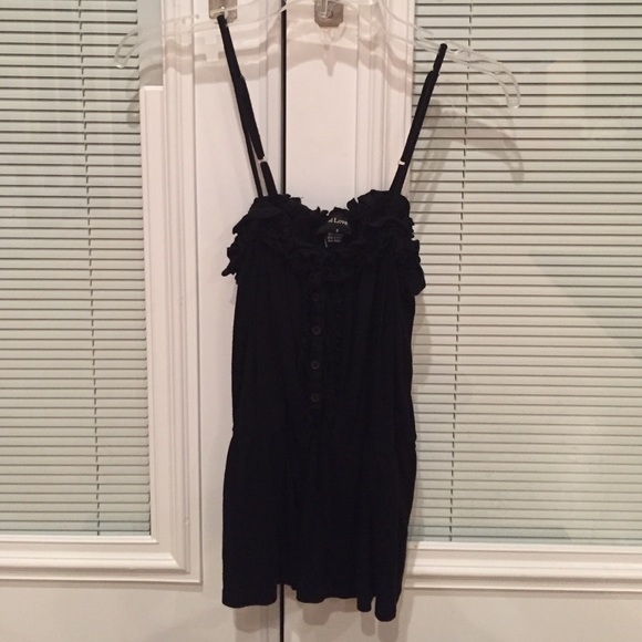 Black babydoll top