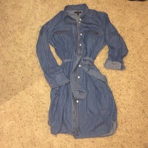 Denim shirt dress