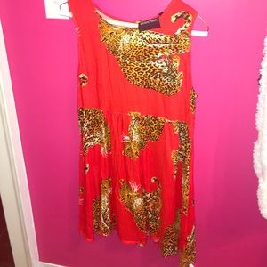 MINKPINK Tiger Print Babydoll dress