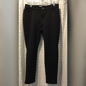 Jersey straight leg trousers