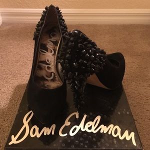 Sam Edelman Roza Black Suede Pumps