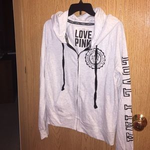 VS PINK zip up hoodie