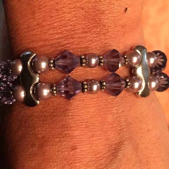 Swarovski double strand bracelet