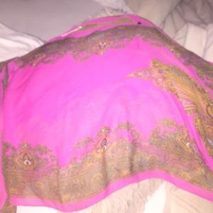 Fuchsia Draping Blouse/Cape, also handy as scarf