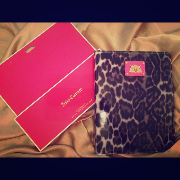 Hot Pink+ Grey Leopard JuicyCouture iPad Case!