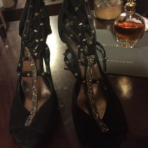 Black Bebe heels