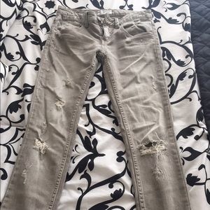 Grey Free People Jeans.
