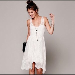 Free People White Lace Dress