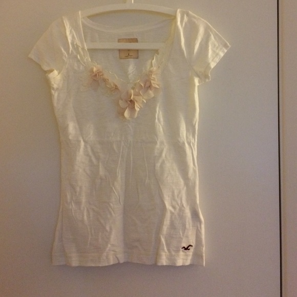 Hollister Women White S Fashion Top/Good Condition