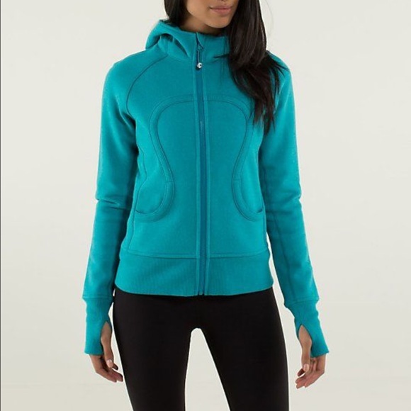 Teal lululemon scuba hoodie