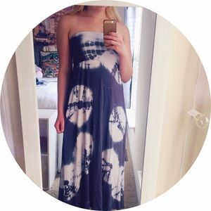 Convertible Tie-dye Maxi Dress