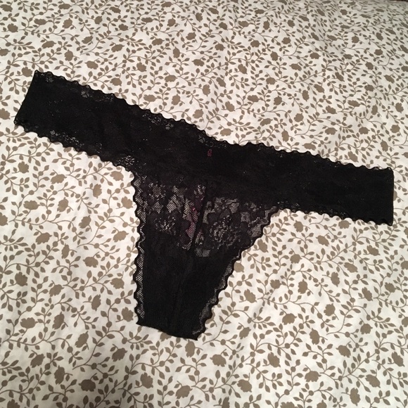 Brand new pink lace thong