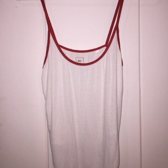 White and Red Pacsun Tank