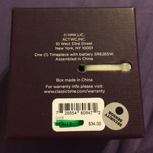 ⌚️HALLMARK Crystal Accent Heart Watch⌚️ - Picture 3 of 4