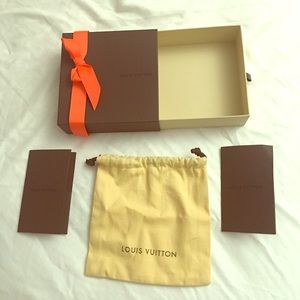 Louis Vuitton box and dustbag