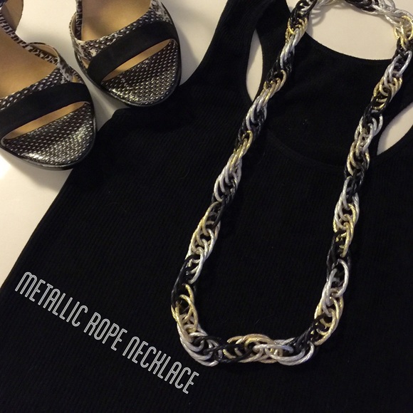 Metallic Rope Necklace