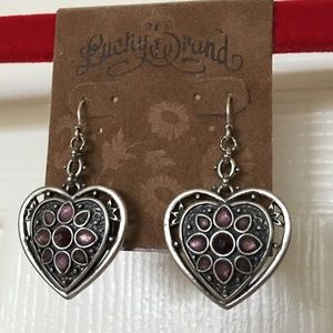 Lucky Brand Heart Earrings • NWOT