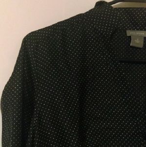 Silky Ann Taylor blouse NAVY