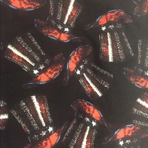 LuLaRoe Irma-Large. Americana. Liberty hats.