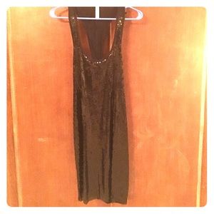 Never been worn adorable black sequin dress