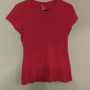 Pink stretchy T-shirt