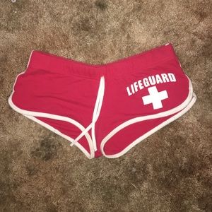 Red Lifeguard Shorts