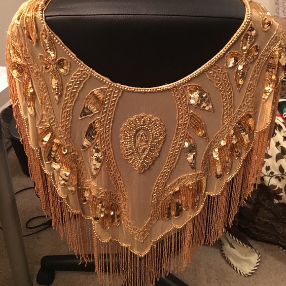 Gorgeous golden embellished wrap!!!