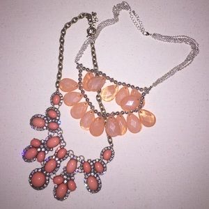BUNDLE!!!! Two Coral Statement Necklaces!!!