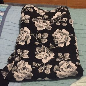 PINK Floral Ankle Leggings