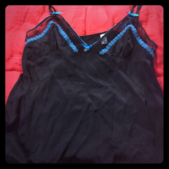 Sexy Playboy silk/ lace lounge top