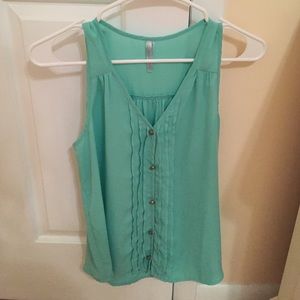 Francesca's seafoam blouse