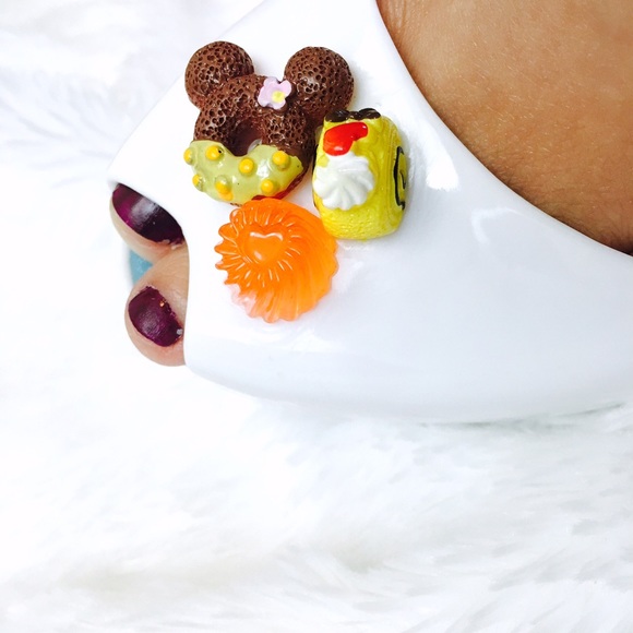 Last Pair!!!! Cookies & Creme White Jelly Wedges - Picture 4 of 4