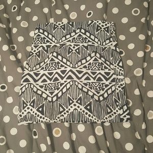 Tribal print bandage skirt