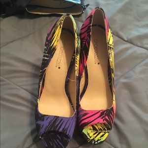 Multi colored heels