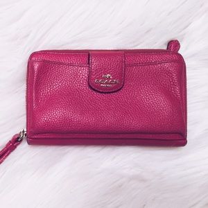 Beautiful Pink Coach Wallet/Wristlet