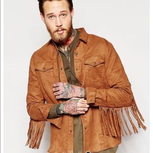 Men's western fringe shirt. Size xxxl.