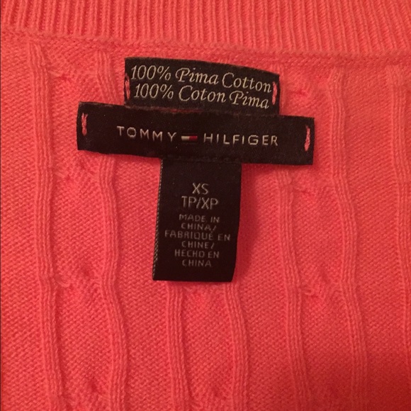 Bright pink Tommy Hilfiger cardigan - Picture 2 of 2