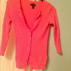 Bright pink Tommy Hilfiger cardigan